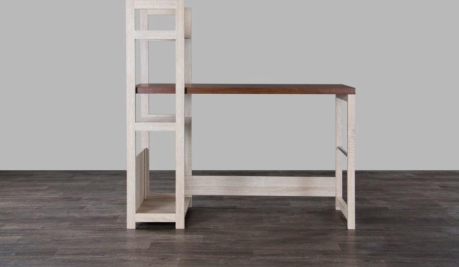 Wholesale Interiors Desks - Hypercube Writing Desk Natural & Dark Brown