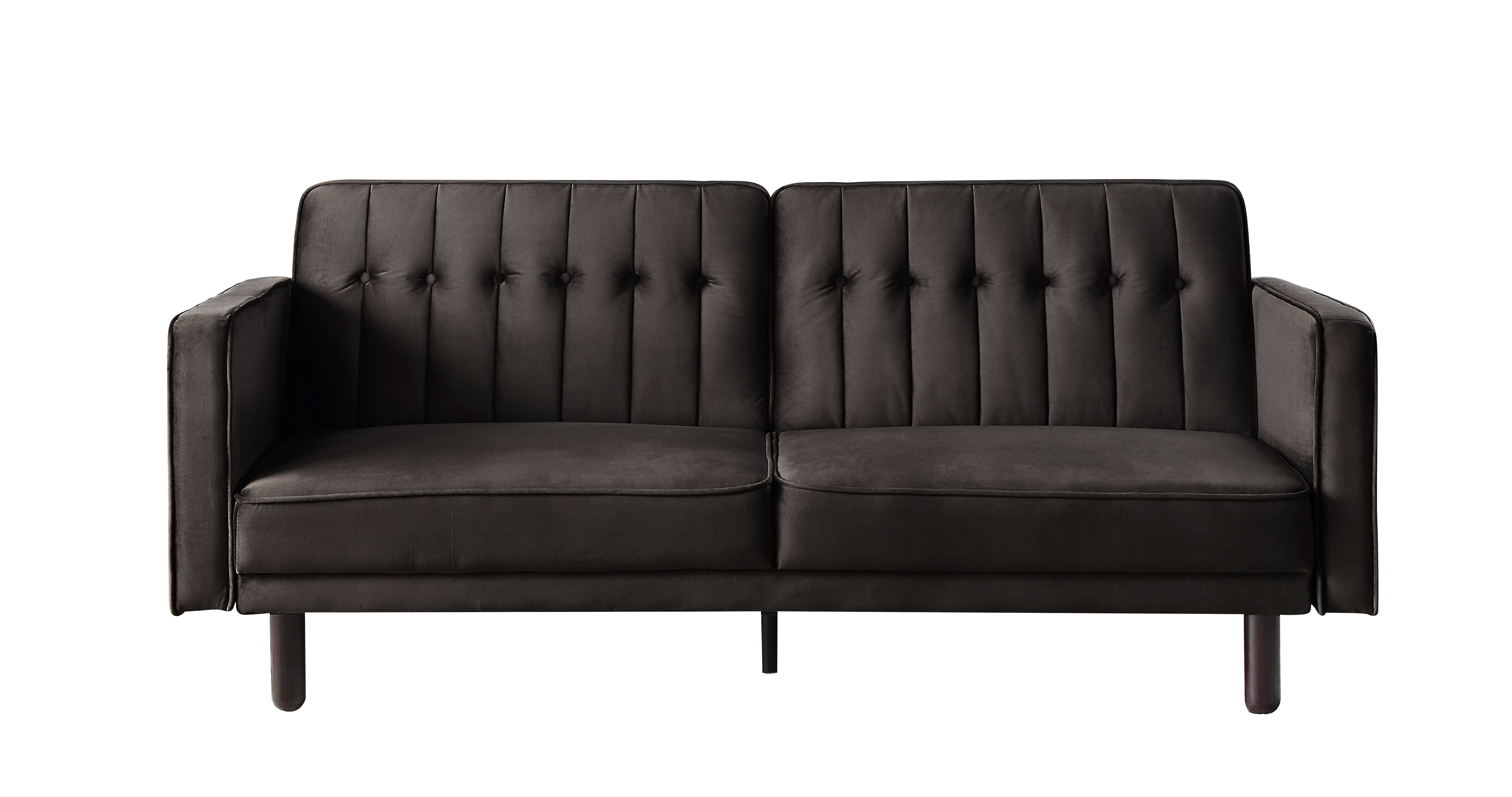 ACME Furniture Sofas & Couches - ACME Qinven Adjustable Sofa , Dark Brown Velvet