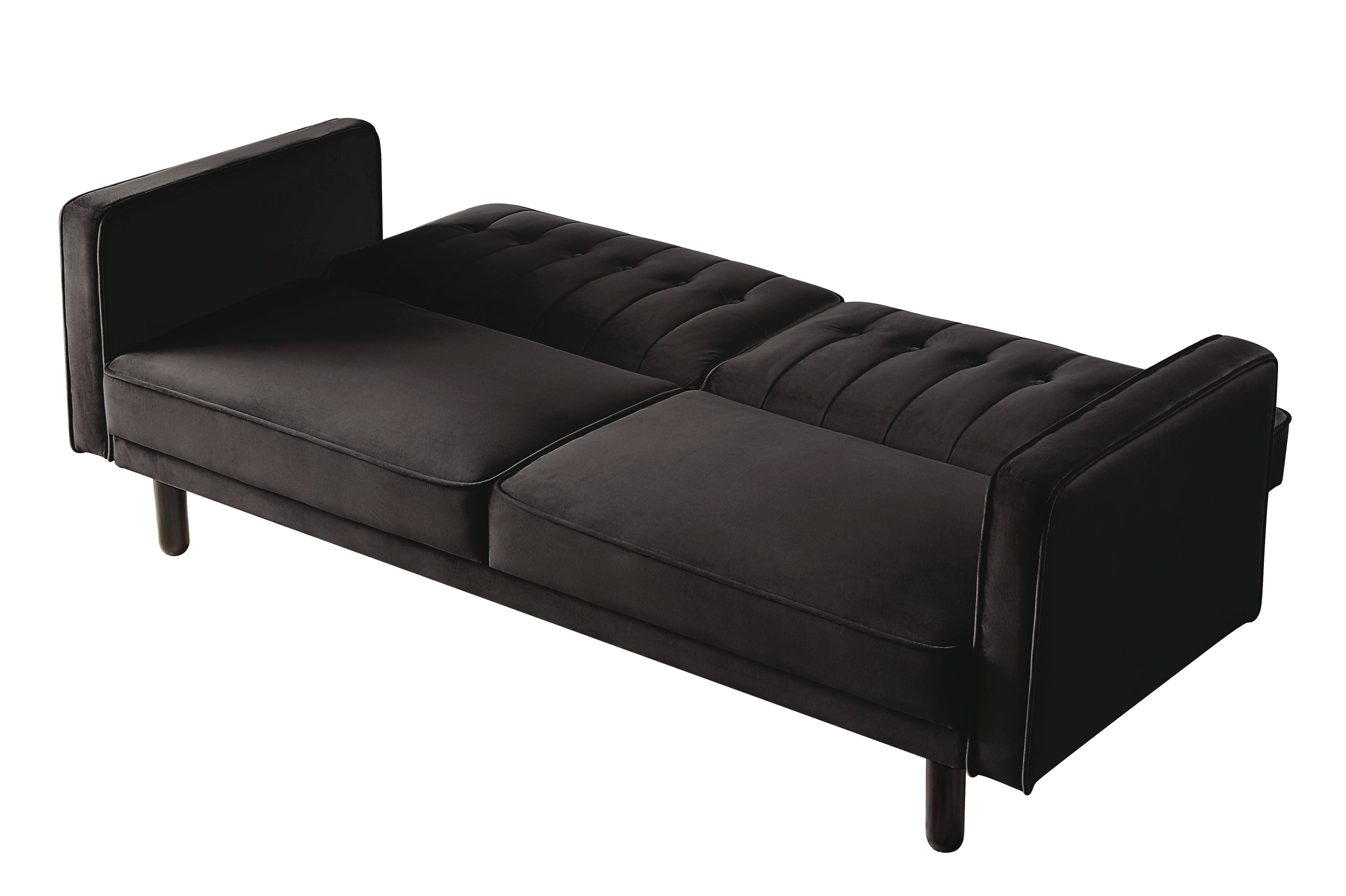 ACME Furniture Sofas & Couches - ACME Qinven Adjustable Sofa , Dark Brown Velvet