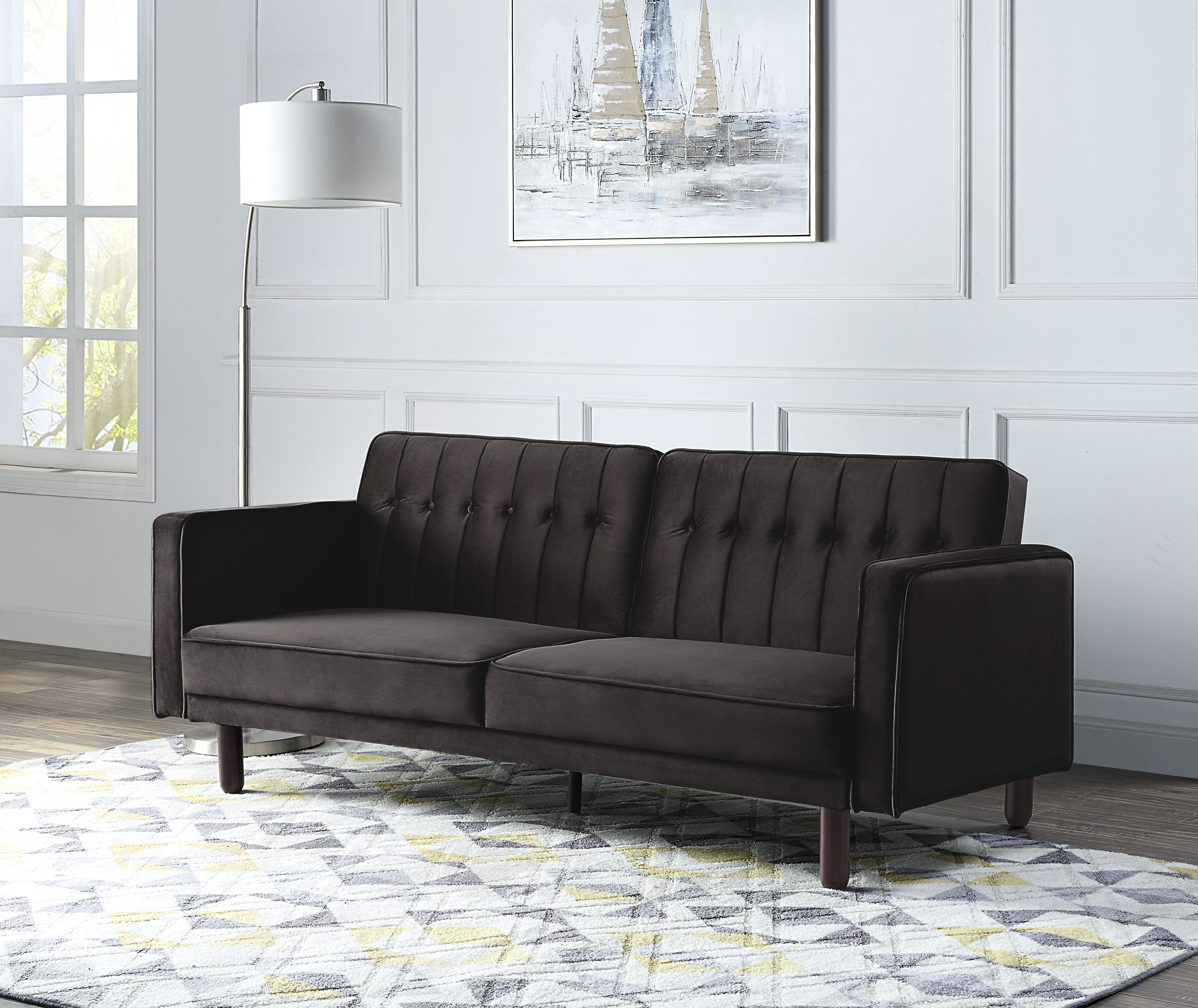 ACME Furniture Sofas & Couches - ACME Qinven Adjustable Sofa , Dark Brown Velvet