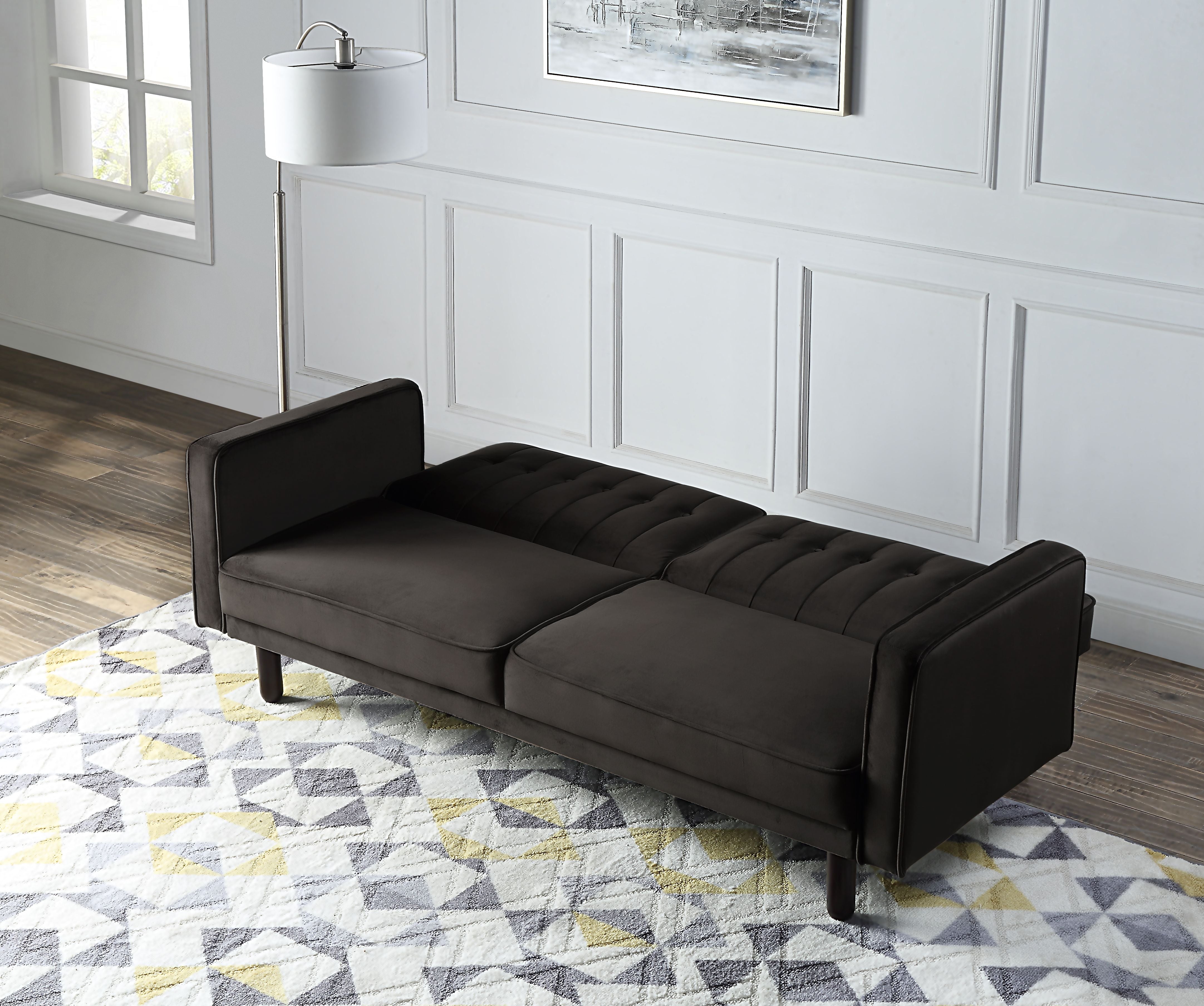 ACME Furniture Sofas & Couches - ACME Qinven Adjustable Sofa , Dark Brown Velvet