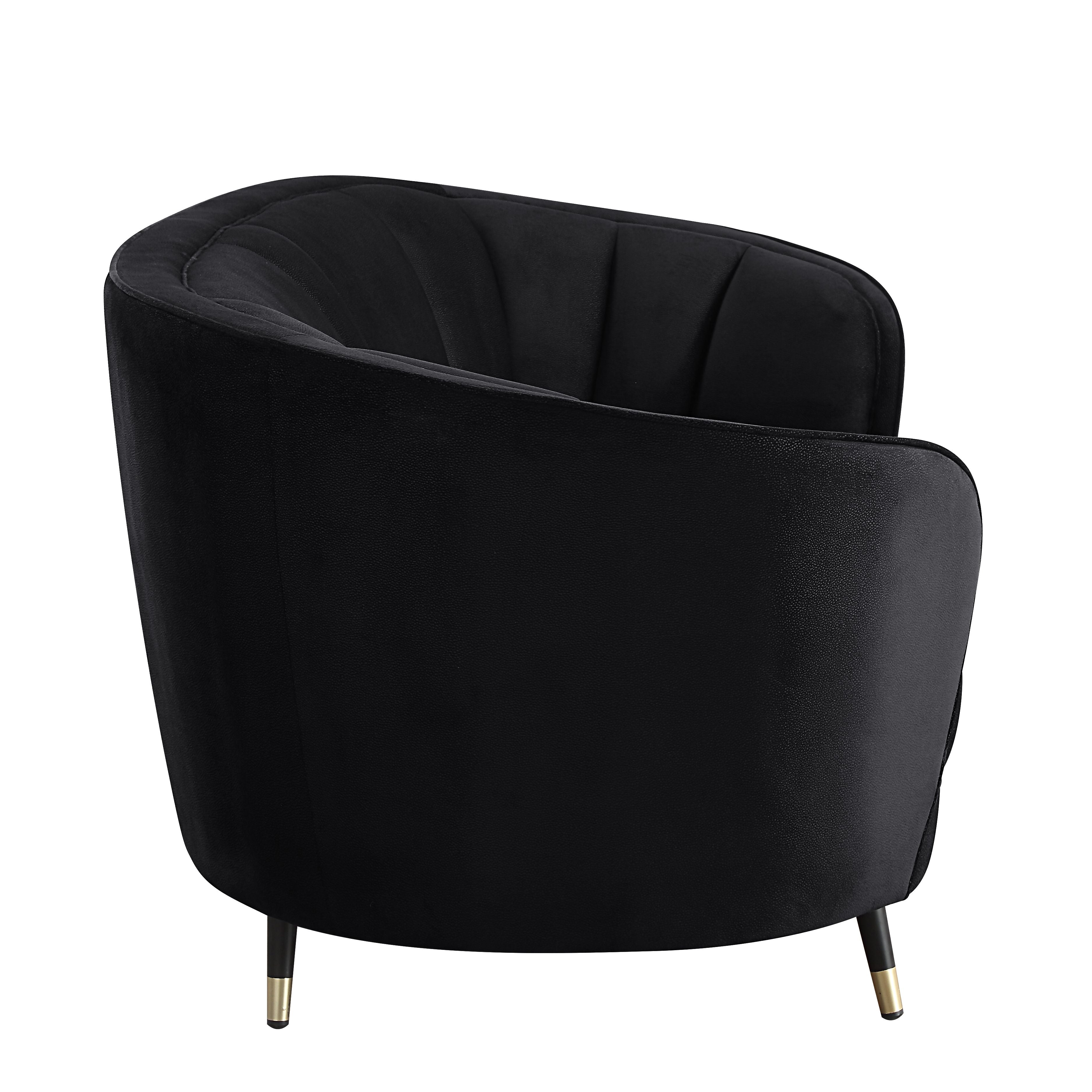 ACME Furniture Sofas & Couches - ACME Achim Sofa, Black Velvet