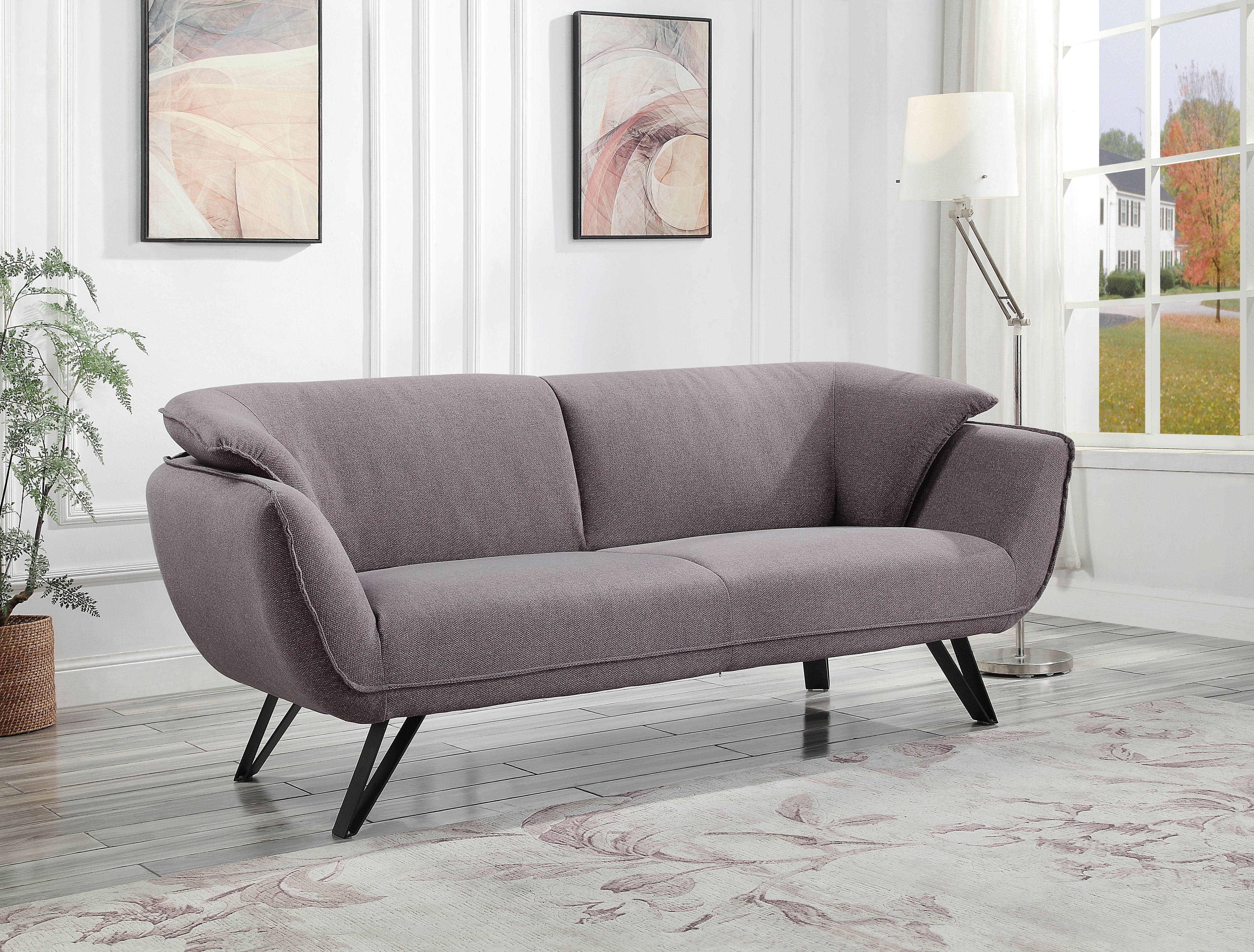 ACME Furniture Sofas & Couches - ACME Dalya Sofa, Gray Linen