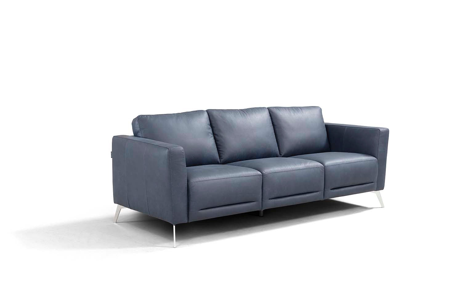 ACME Furniture Sofas & Couches - ACME Astonic Sofa , Blue Leather