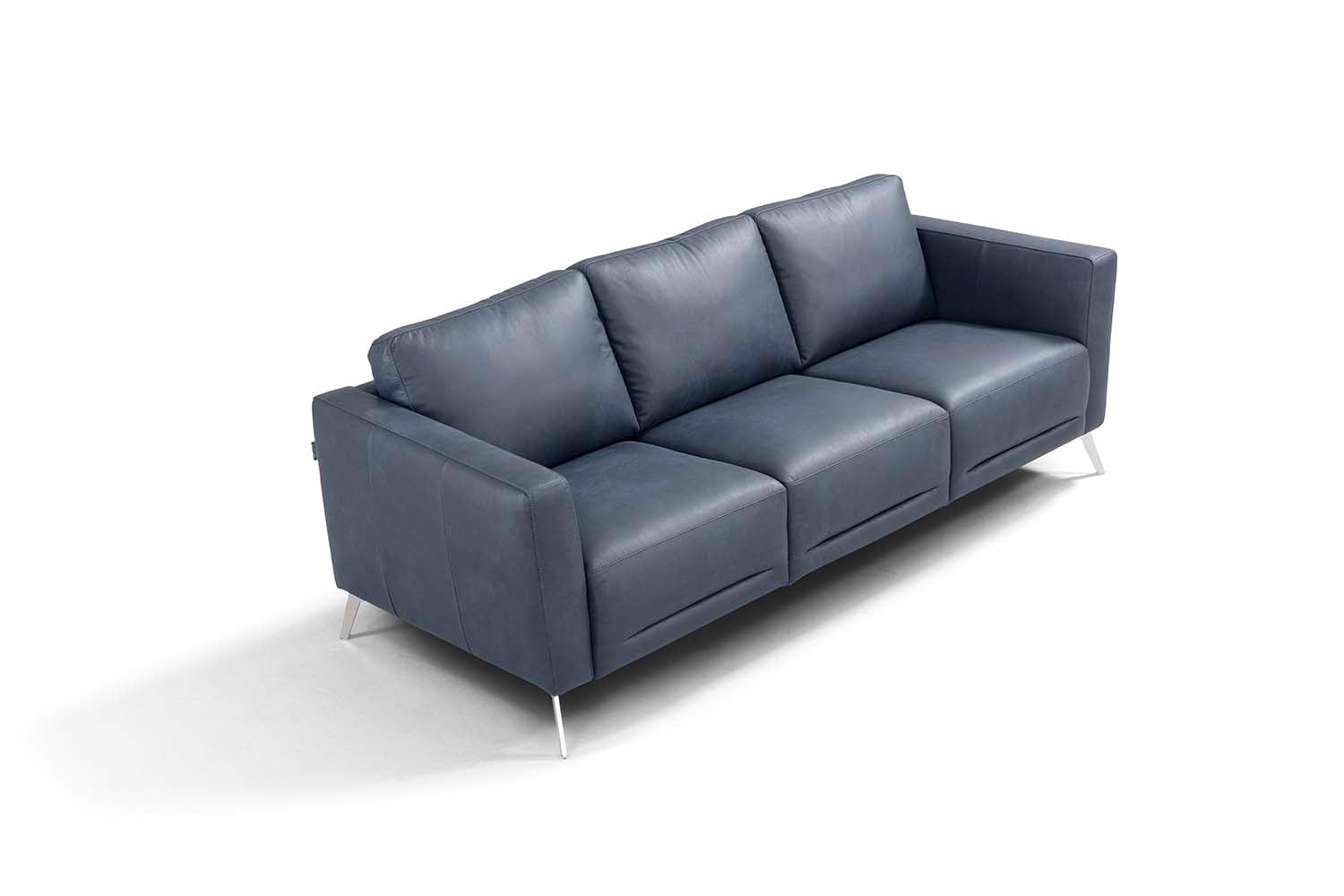 ACME Furniture Sofas & Couches - ACME Astonic Sofa , Blue Leather
